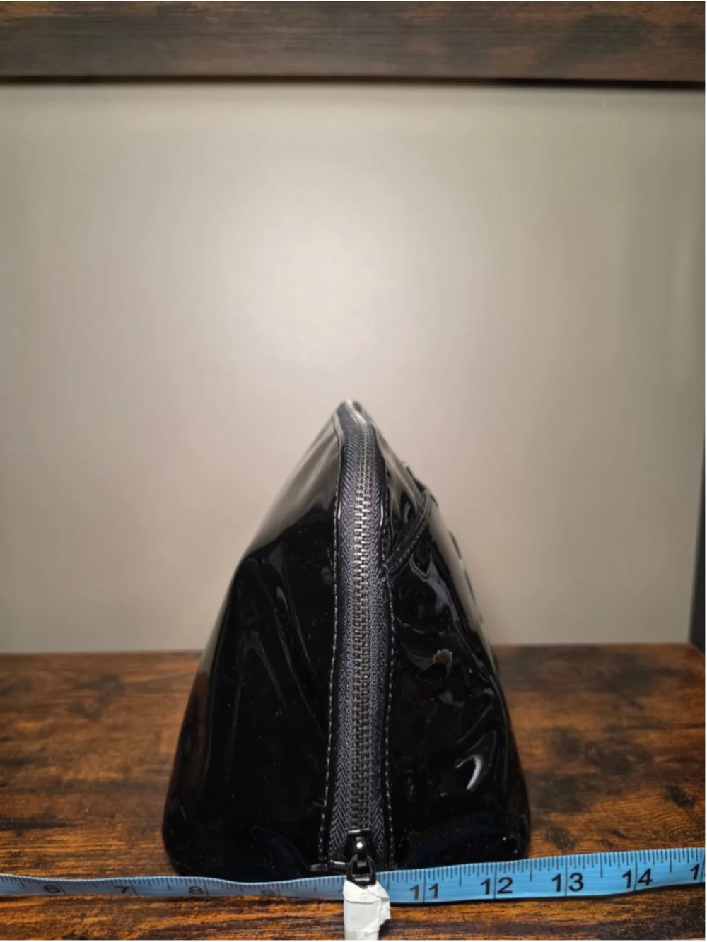 VERSACE Black Patent Leather Clutch Bag